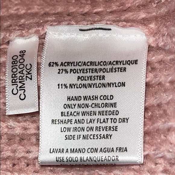 Calvin Klein Jeans Pink Funnel Neck Collar Sweater - Picture 5 of 9